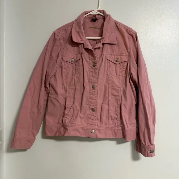 Eddie Bauer Women's Girly Pink Jean Jacket - Picture 1 of 3